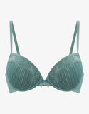 Chiffon Plunge Push-Up Bra