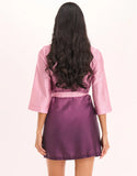 Satin Short Dress Set