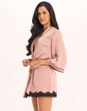 Satin Short Robe